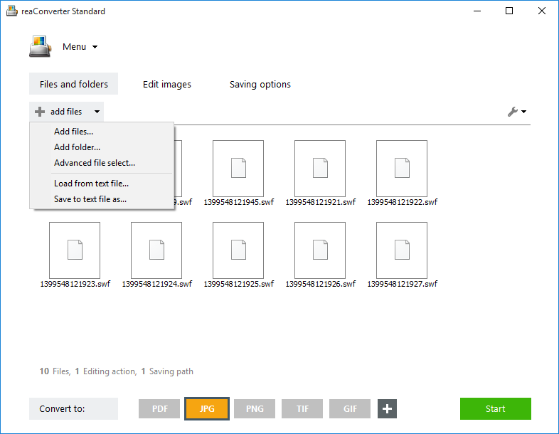 Convert SWF to GIF in Batch