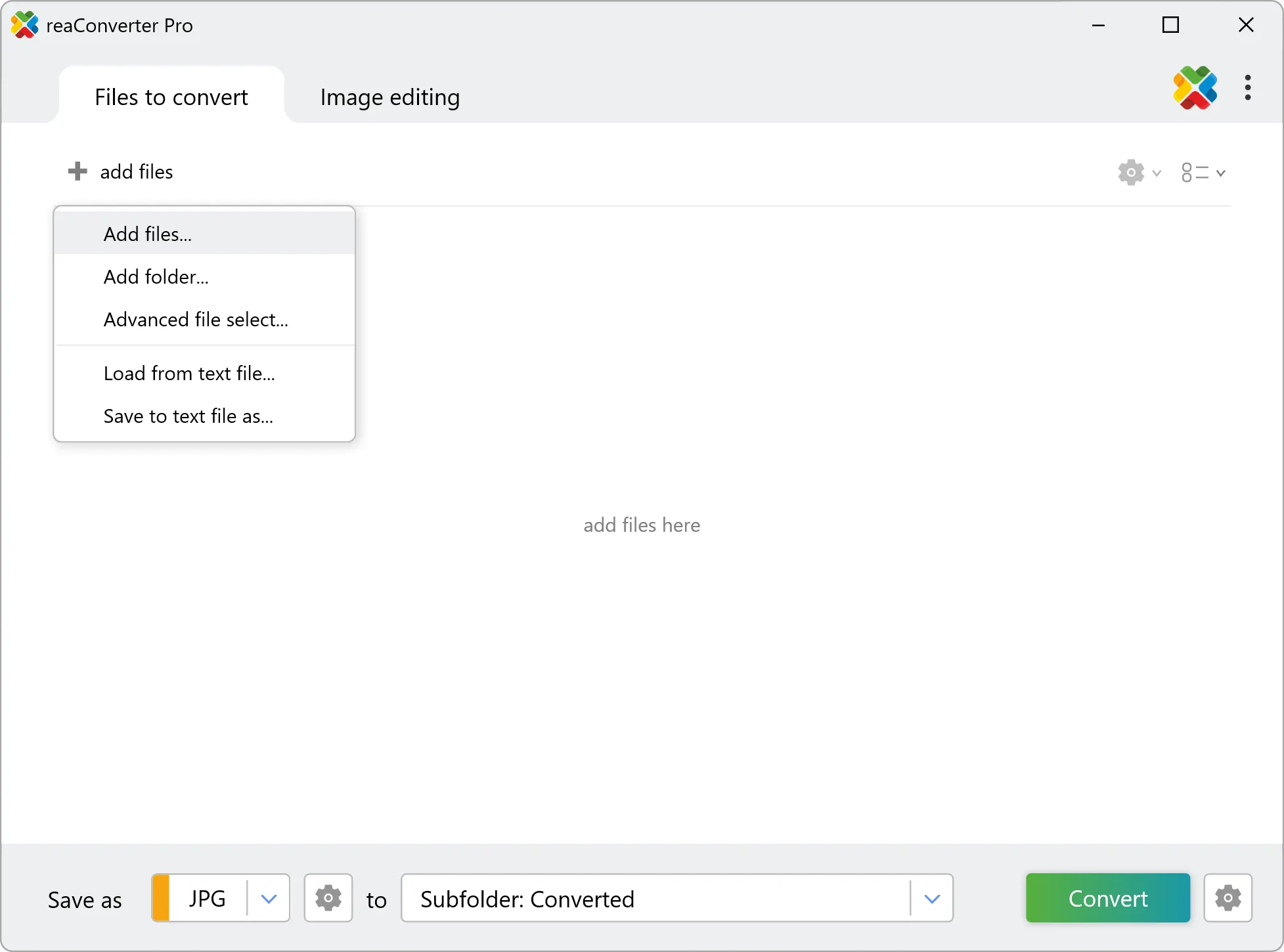 Load your HP1 files into reaConverter