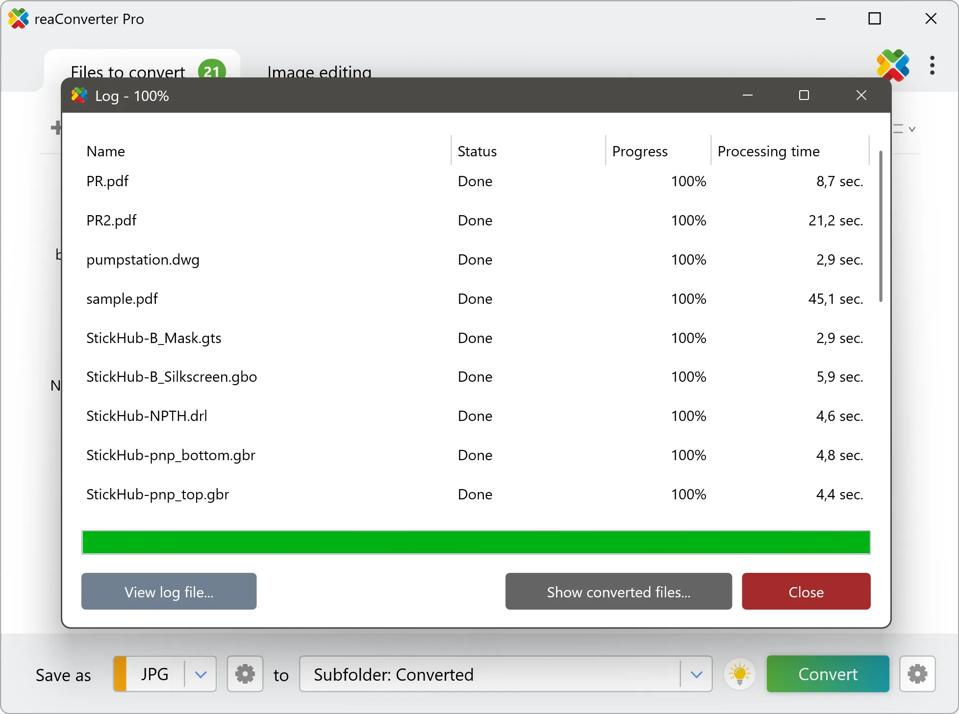 Convert all your SPLs in moments reaConverter - Start SPL conversion