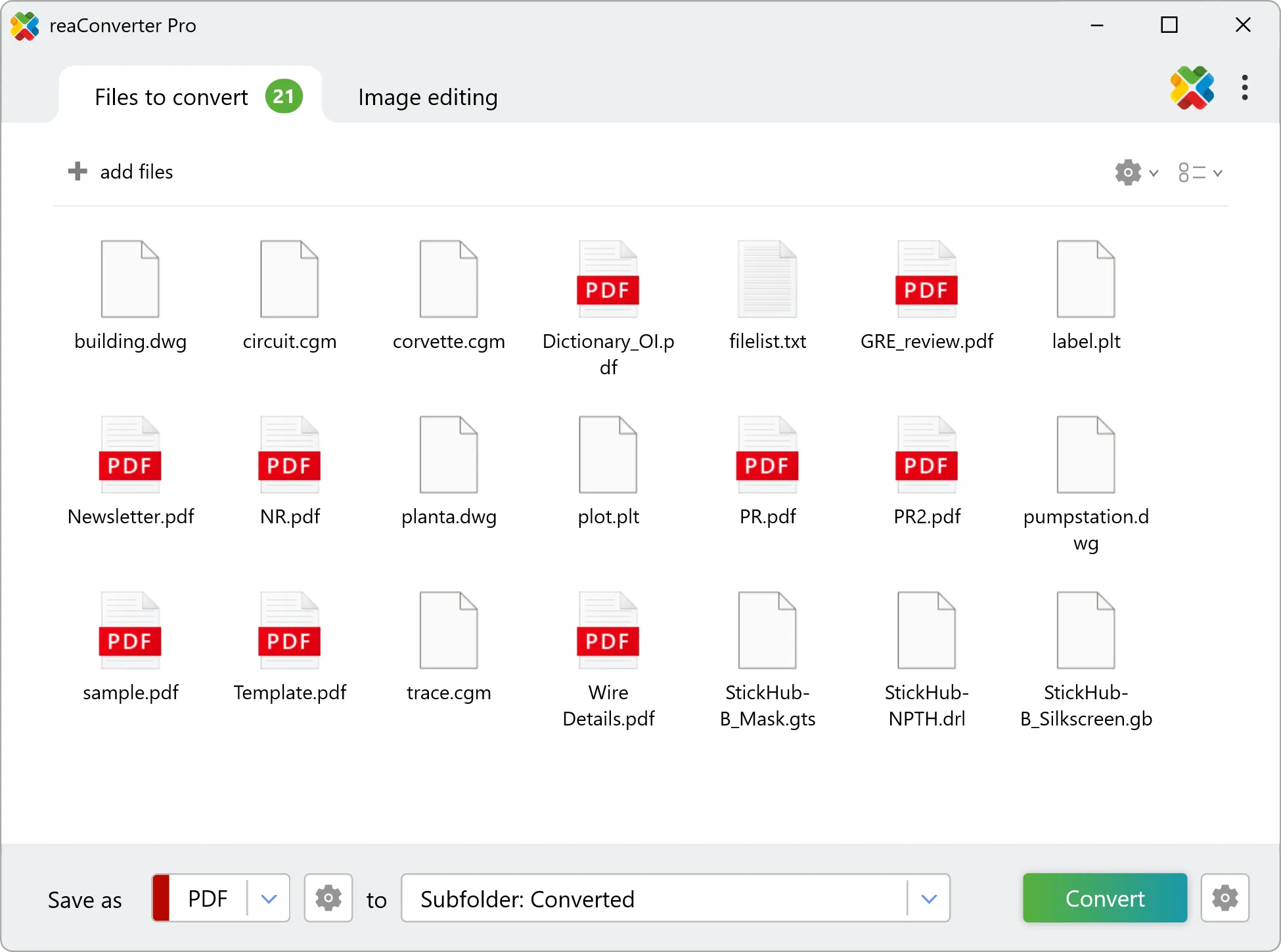 Select Output Format
